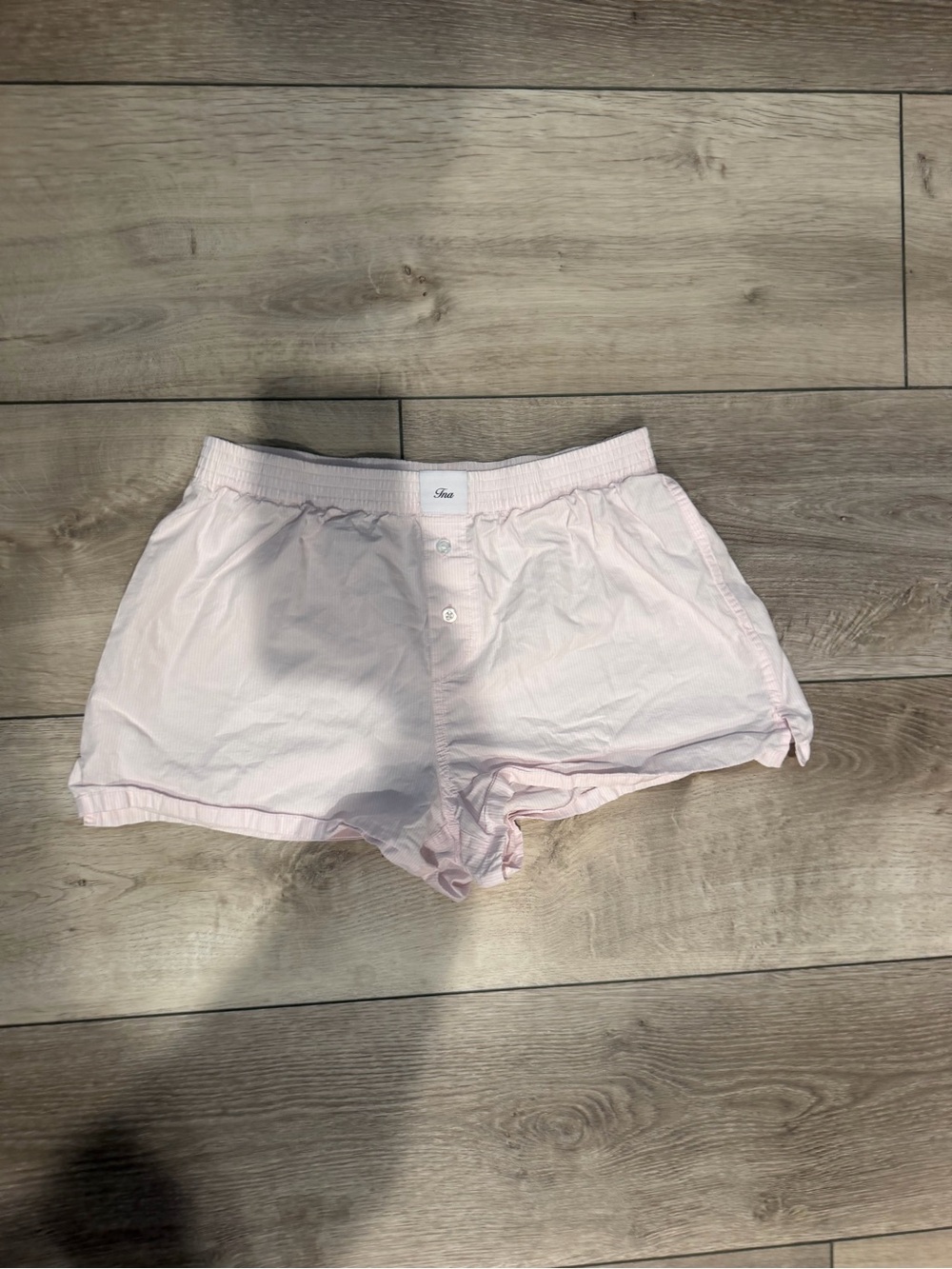 Aritzia Light Pink Cotton Sleep Shorts